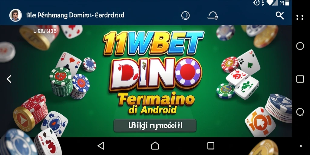 Tampilan menarik saat bermain game Domino di 11WBET.