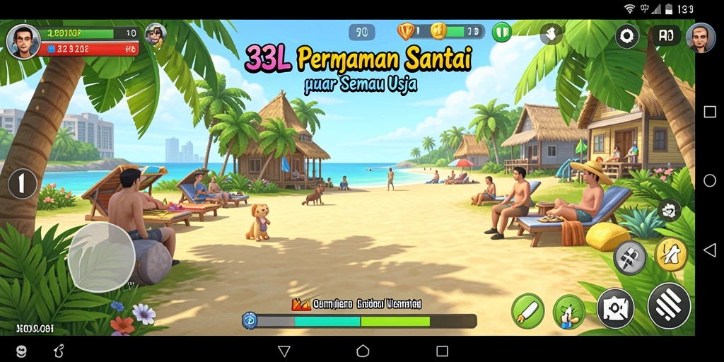 Tampilan grafis cerah dan menyenangkan dari 33L saat gameplay.