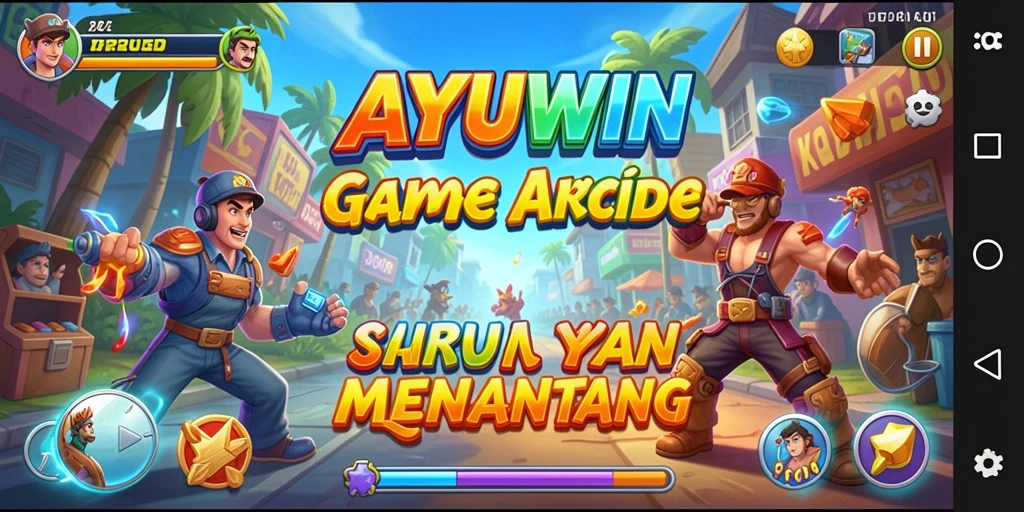 Tampilan gameplay AYUWIN menampilkan keseruan permainan arcade yang adiktif.