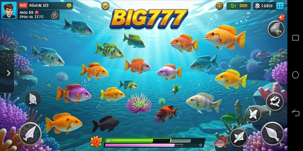Screenshot dari gameplay seru Tembak Ikan di BIG777.