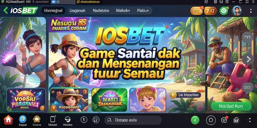 Tampilan gameplay penuh warna dari IOSBET yang menghibur.