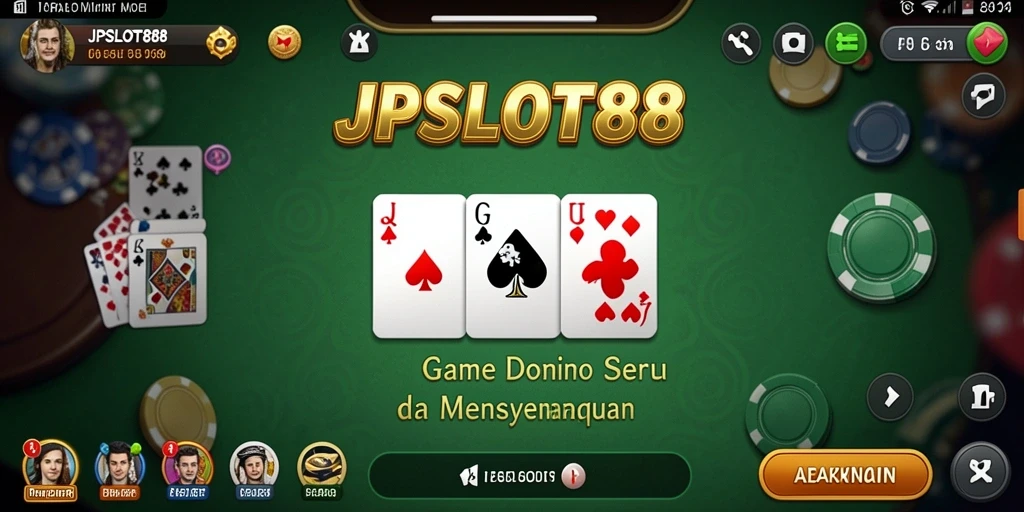 Screenshot gameplay JPSLOT88 yang menampilkan serunya bermain Domino.