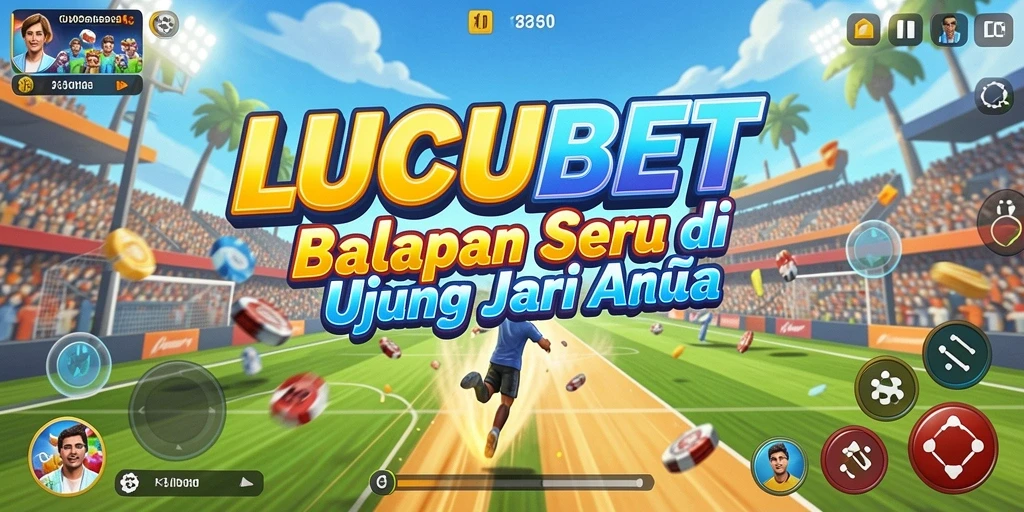 Tampilan intens saat balapan dalam LUCUBET yang memukau.