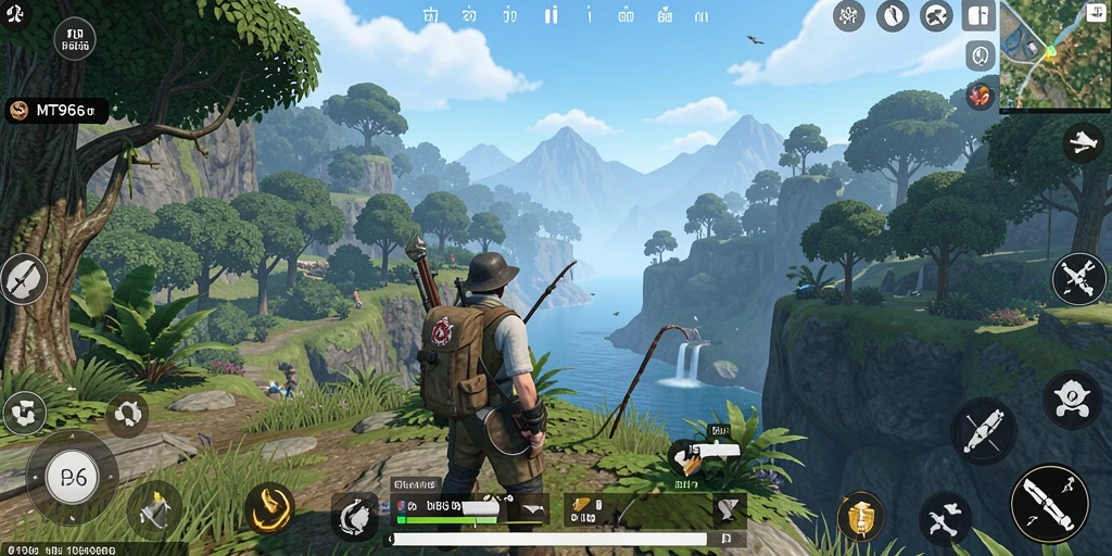Tampilan gameplay menakjubkan dalam dunia Open World MT966.