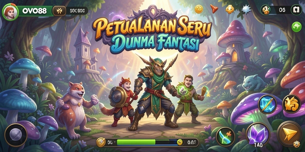 Tampilan gameplay seru dan menantang dalam OVO88.