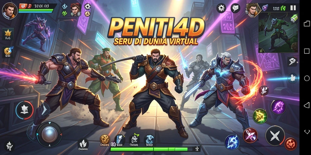 Gameplay seru dengan aksi pertarungan yang mendebarkan di PENITI4D.